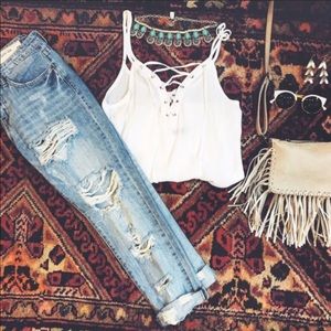 Free people boyfriend jeans